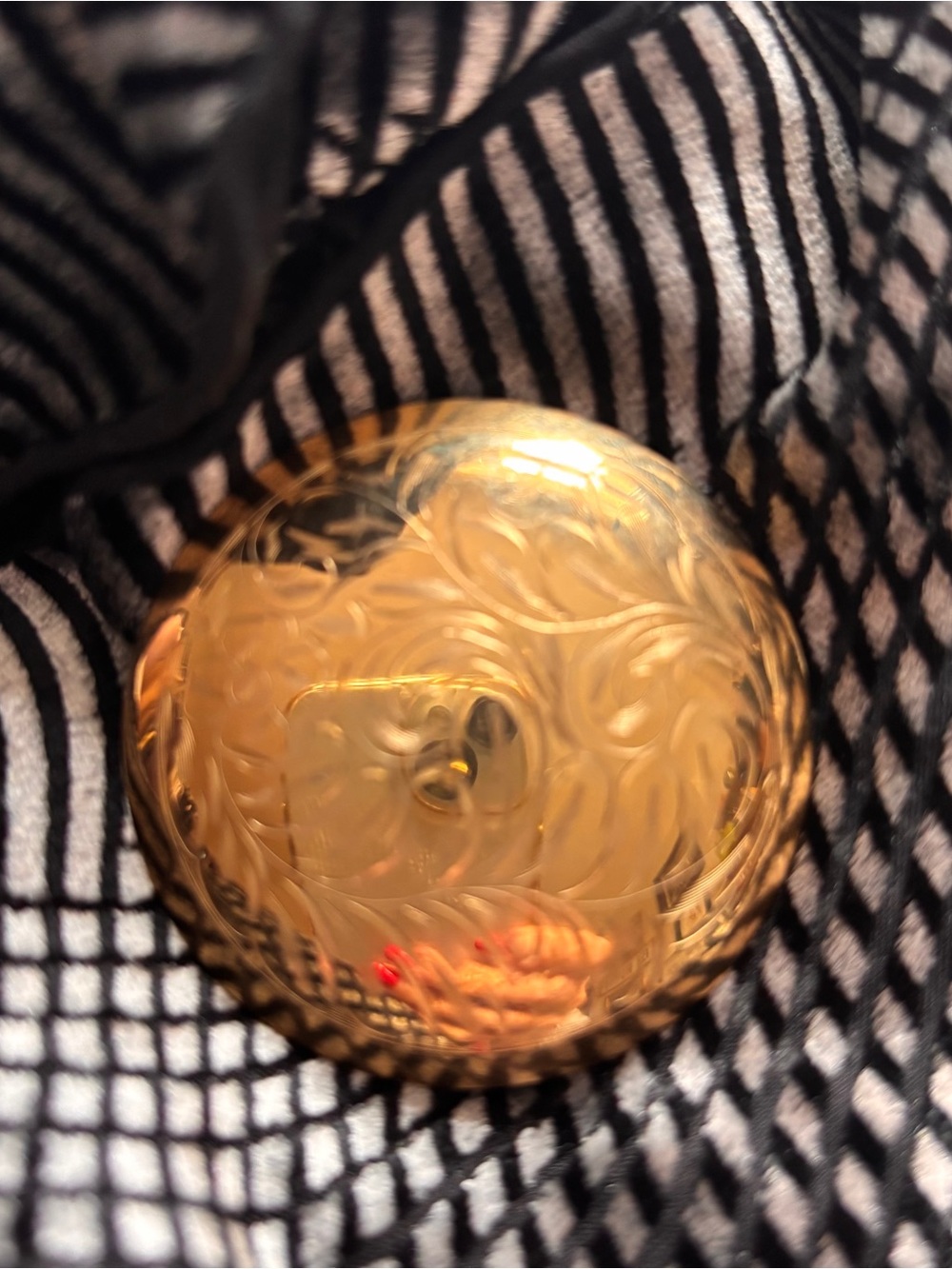 VTG 1968 Brooch commemorative or award GOLD Tone Back Engraved  R.H.P.S.B. 1968